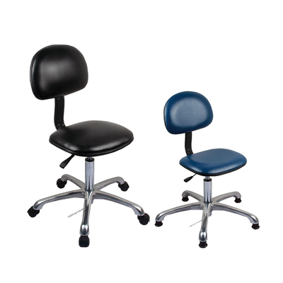 Adjustable Saddle Polyurethane Foam Lab ESD Kursi Kerja Sandaran Putar