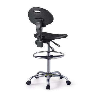 Soft OEM ESD Office Chair Lab Kerja Industri Busa PU Antistatik