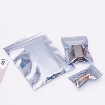 Kertas Kraft ESD Static Shielding Bag Heat Seal Zipper Plastic Clear Mylar