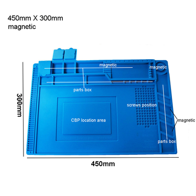 Silicone Anti Static Repair Mat Soldering Isolasi Work Station Kit