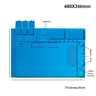 Silicone Anti Static Repair Mat Soldering Isolasi Work Station Kit