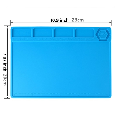 ESD 5mm Tahan Panas Work Mat Pemeliharaan Platform Anti Static Pad Untuk Perbaikan Seluler