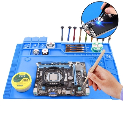 Magnetic Anti Static Repair Mat Isolasi Komputer Solder Ulang ESD