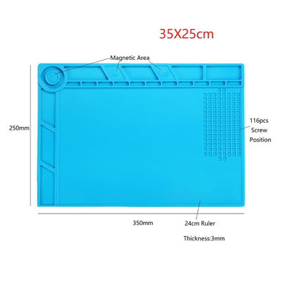 Welding Silicone Pad ESD Anti Static Soldering Mat Alat Perbaikan Tahan Panas