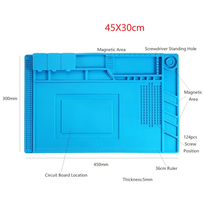 Welding Silicone Pad ESD Anti Static Soldering Mat Alat Perbaikan Tahan Panas