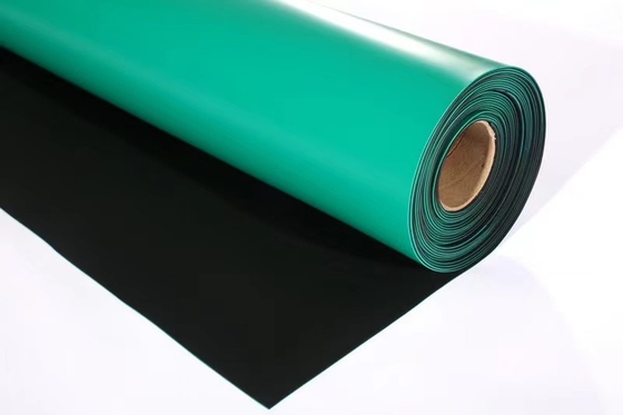 Hijau 3mm Tebal ESD Table Mat Silicone Sheet Rubber Untuk Meja Kerja