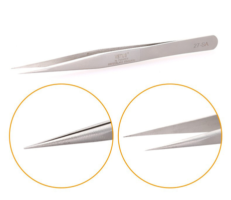 Flat Top SA Series Pinset Stainless Steel Pinset Ekstensi Lash Vetus