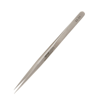 1SA Vetus Lash Pinset Pinset Titik Halus Lurus Stainless Steel