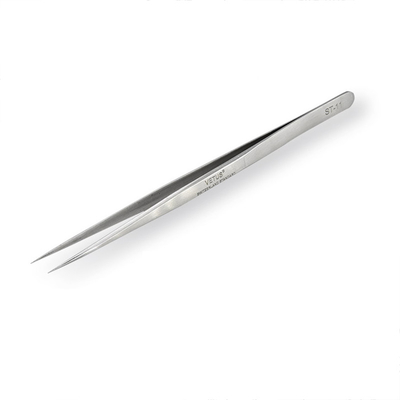 1SA Vetus Lash Pinset Pinset Titik Halus Lurus Stainless Steel