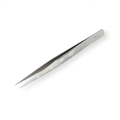 1SA Vetus Lash Pinset Pinset Titik Halus Lurus Stainless Steel