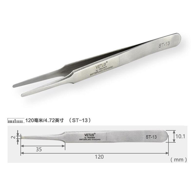 Metal Vetus Lash Pinset SA Pinset Presisi Titik Halus Untuk Cleanroom