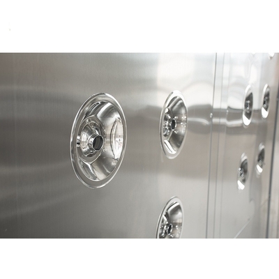 30mm Portabel Cleanroom Air Shower Satu Orang Bertiup Sisi Ganda