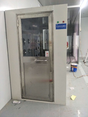 30mm Portabel Cleanroom Air Shower Satu Orang Bertiup Sisi Ganda