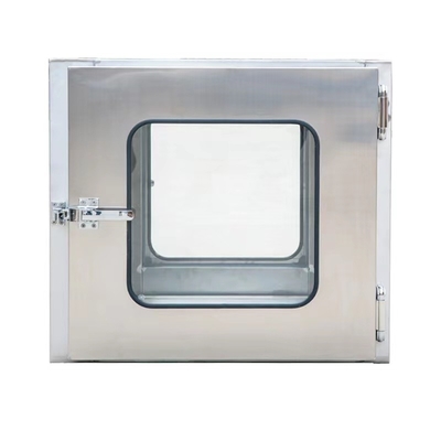 220V 50HZ Cold Rolled Cleanroom Pass Box Stainless Steel Static Pass Box
