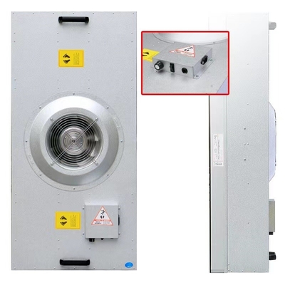 Unit Filter Kipas Hepa FFU Tiga Roda Gigi Dengan Efisiensi Tinggi 99,999%