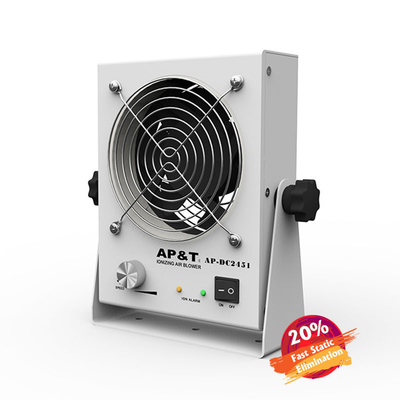 220V 50Hz Horizontal Quickly Bench Top ESD Ionizer Fan Shock Protection
