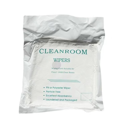 Bebas Serat 35GSM Cleanroom Polyester Wiper 50% Viscose Bemcot M-3