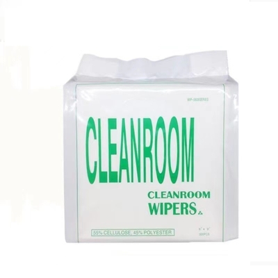 White Laser Cleanroom Polyester Wiper Untuk Layar Maxclean Microfiber