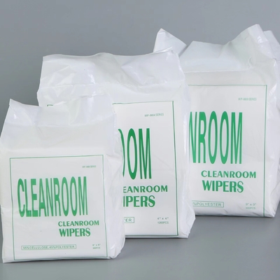 White Laser Cleanroom Polyester Wiper Untuk Layar Maxclean Microfiber