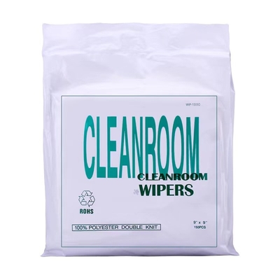 Electronic Cleanroom Wiper 9x9 100 Lint Free Laser Sealed 100% Polyester