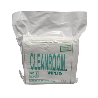 Pembersih Poliester Cleanroom Sekali Pakai 45% Poliester 55% Pulp Kayu