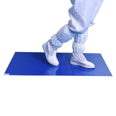 Perekat 30 lapis LDPE Clean Room Mats Kontrol Debu keset lantai antimikroba