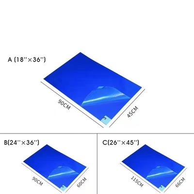 ESD Cleanroom Sticky Mat Adhesive Tacky Mat Untuk Lokakarya Bebas Debu