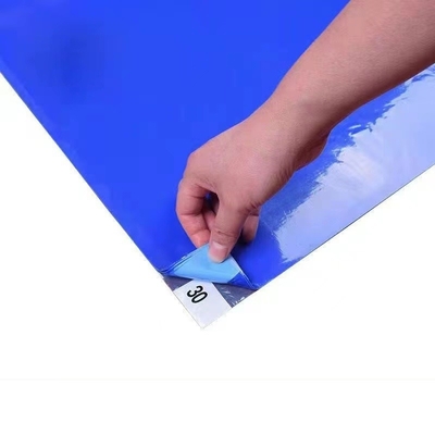 ESD Cleanroom Sticky Mat Adhesive Tacky Mat Untuk Lokakarya Bebas Debu