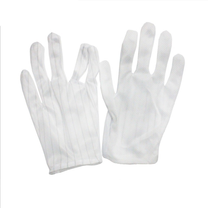 Sarung Tangan Ringan Nylon PU ESD Anti Static Black PU Coated Safety Work Gloves