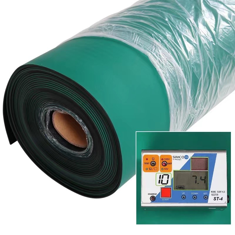 Rubber Bench ESD Table Mat Floor Mat Roll Untuk Ruang Bersih Industri