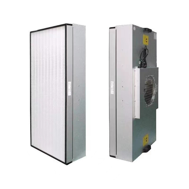 Cleanroom Folded Fan Coil Filter Fan Unit FFU Stainless Steel Mesh