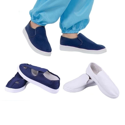 Cleanroom Bernapas Sepatu ESD Anti Statis Sepatu Safety ESD Putih