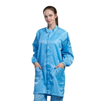 DG001 Pakaian Anti Statis ESD Smock Untuk Cleanroom Industri